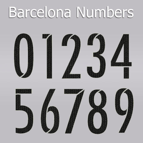 Barcelona Style Numbers